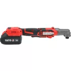 YATO YT-828030 Elektromos racsni akkumulátoros 18V 160NM rövid felépítésű szénkefe nélküli motorral (1 x 4Ah akkuval és töltővel)
