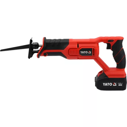 YATO YT-828151 Akus szablyafűrész 18V BL motor (töltő + 1x4Ah akku)