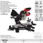 YATO YT-82816 Akkus lézeres gérvágó 185 mm 18 V Li-Ion (1 x 4,0 Ah akku + töltő)