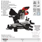 YATO YT-82817 Akkus lézeres gérvágó 185 mm 18 V Li-Ion (akku + töltő nélkül)