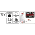 YATO YT-82818 Akkus multifunkciós gép 18 V Li-Ion (1 x 2,0 Ah akku + töltő)