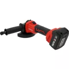 YATO YT-828252 Akkumultoros sarokcsiszoló 18V 4Ah 125mm szénkefe nélküli motorral (2x akku + töltő)