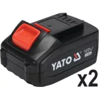YATO YT-82828 Akkus sarokcsiszoló 125 mm 18 V Li-Ion (2 x 3,0 Ah akku + töltő)