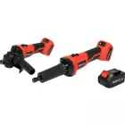 YATO YT-828296 Akkus csiszológép szett 18 V (1 x 4,0 Ah akksi + töltő)(egyenes és sarokcsiszoló)