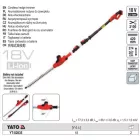 YATO YT-82835 Akkus lombnyíró 18 V (akku+töltő nélkül) 207-2740 mm