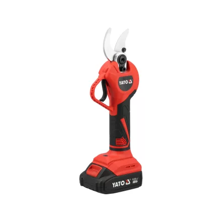 YATO YT-828380 Akkumulátoros metszőolló 18V 2Ah max 30mm szénkefe nélküli motor (1x akku + töltő)