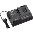 YATO YT-828502 Szupergyors intelligens akkumulátor töltő 18V (2.4-12A) hűtőrendszerrel