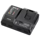YATO YT-828502 Szupergyors intelligens akkumulátor töltő 18V (2.4-12A) hűtőrendszerrel