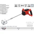 YATO YT-82880 Akkus keverőgép M14 18 V Li-Ion (1 x 2,0 Ah akku + töltő)