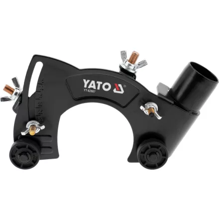 YATO YT-82987 Porelszívó adapter sarokcsiszolóra beton vagy tégla vájásához / vágásához 125 mm