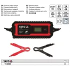 YATO YT-83000 Akkumulátor töltő 6/12 V 2/4 A max. 200 Ah LCD kijelző