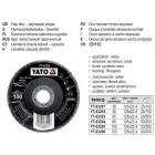 YATO YT-83294 Lamellás csiszolókorong döntött 125 x 22,2 mm / P80
