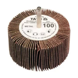   YATO YT-83381 Csapos lamellás, legyező csiszolókorong 80 x 40 x 6 mm / P40