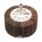 YATO YT-83384 Csapos lamellás, legyező csiszolókorong 80 x 40 x 6 mm / P100