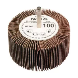   YATO YT-83384 Csapos lamellás, legyező csiszolókorong 80 x 40 x 6 mm / P100