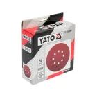 YATO YT-834599 Tépőzáras fíbertárcsa 150 mm / P240 8 lyukas (50 db/cs)