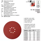 YATO YT-83475 Tépőzáras fíbertárcsa 225 mm / P150 (3 db/cs)