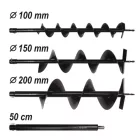 YATO YT-84660 Benzines talajfúró 51,2 cm3 + 3 fúrószár