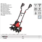 YATO YT-84850 Kapálógép (rotakapa) 1500 W 220 x 450 x 205 mm