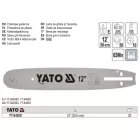 YATO YT-84928 Láncfűrész láncvezető 12" 0,325" 1,5 mm
