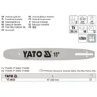 YATO YT-84933 Láncfűrész láncvezető 15" 0,325" 1,3 mm