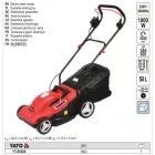 YATO YT-85205 Elektromos fűnyíró 1800W