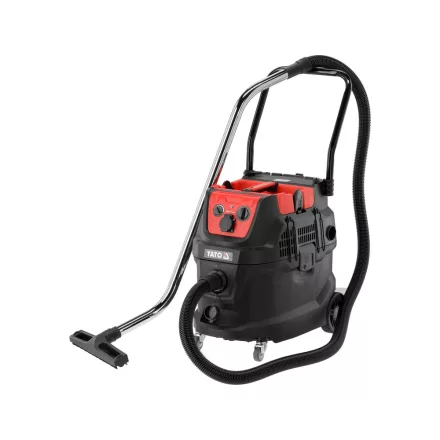 YATO YT-85717 Ipari porszívó automata öntisztító (szűrőrázó) funkcióval 1600W 4in1 (száraz, nedves, porzsákos és porzsák nélküli üzemmód) vakolathoz és gitthez