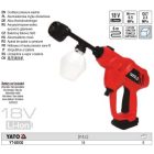 YATO YT-85930 Akkus magasnyomású mosó 23 bar 18 V Li-Ion (akku + töltő nélkül)