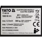 YATO YT-86120 Akkumulátoros gyalogos kíséretű bilenthető platós dömper 1000W 500kg 48V 32Ah