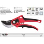 YATO YT-88191 Metszőolló 208 mm teflon bevonattal állítható vágás rávágó