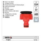 YATO YT-8974 Csapcsatlakozó belsőmenetes 3/4" 1"