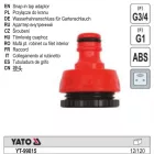 YATO YT-99815 Csapcsatlakozó belsőmenetes 3/4" 1"